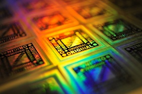 etiquette adh�sive hologramme